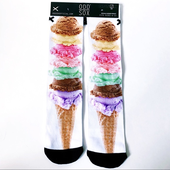 Odd Sox Other - New Odd Sox Ice Cream Cone Socks Pastel Scoops